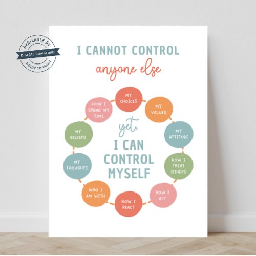 I Cannot Control Anyone Else 18X24 Poster