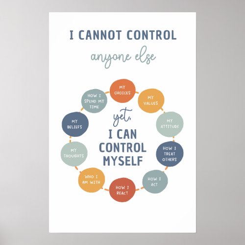 I Cannot Control Classroom Poster