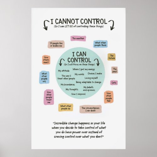 I Cannot Control Poster