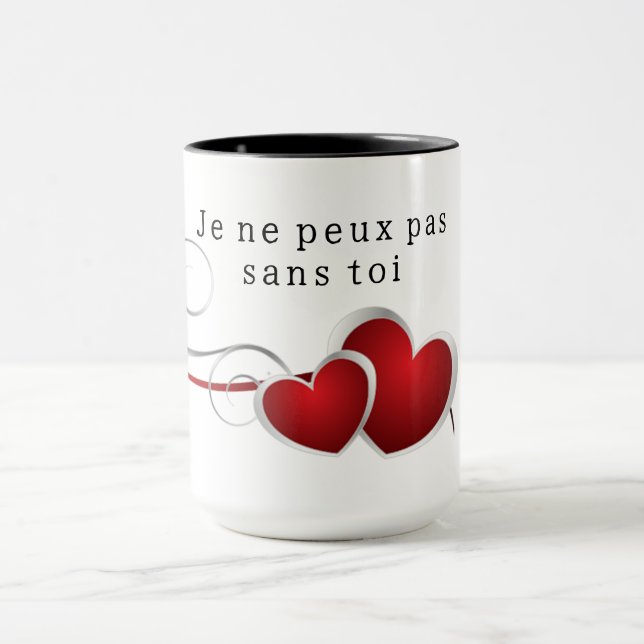 I cannot live without you mug (Center)