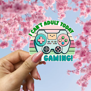I can't adult today cute joystick sticker