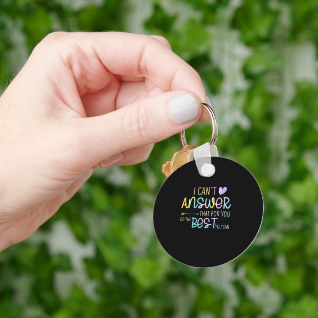 I Cant Answer That For You Staar Teacher Testing Keychain (Hand)