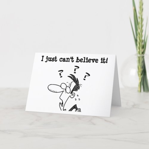 I CANT BELIEVE YOU ARE TURNING 50 BIRTHDAY HOLIDAY CARD