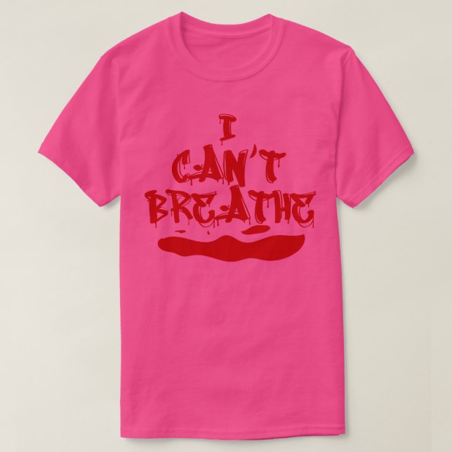 I Cant Breathe Protest March T-Shirt (Design Front)