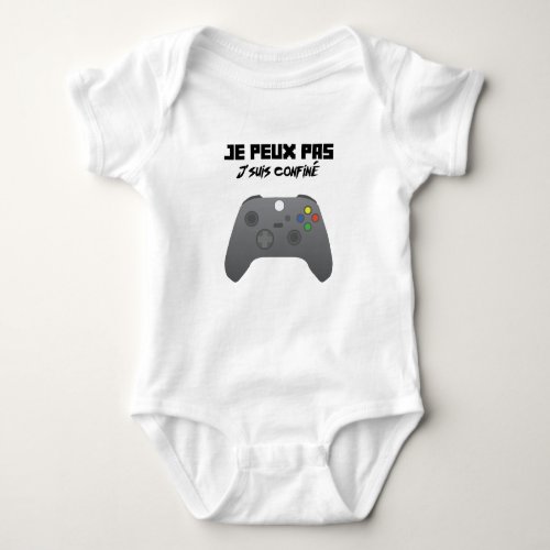 I Cant Control Confined Video Games Baby Bodysuit