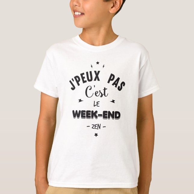 I can't do it on weekends T-Shirt (Front)