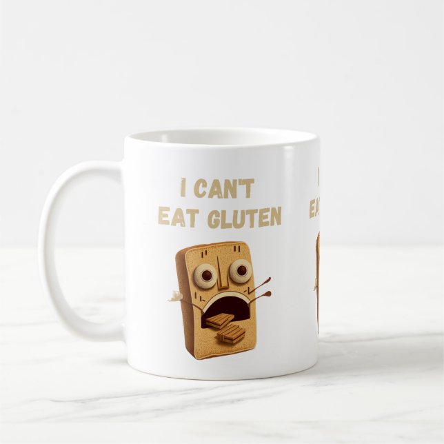 I Can't Eat Gluten  Coffee Mug (Left)