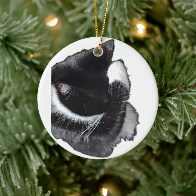 I Can't Even Right Meow Ceramic Ornament (Tree)