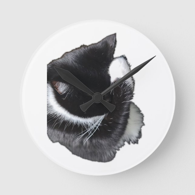 I Can't Even Right Meow Round Clock (Front)