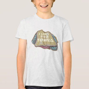 I can't fold towels funny laundry day Tri-Blend shirt