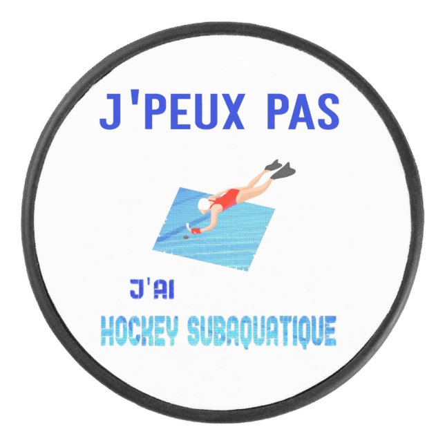 i can't have underwater hockey puck (Front)