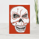 I Can&#39;t Help But Smile Skull Valentine&#39;s Day Card at Zazzle