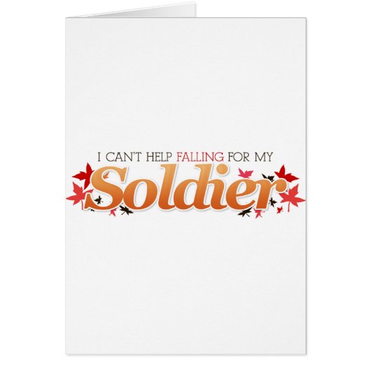 I Can't Help Falling For My Soldier Cards (Front)