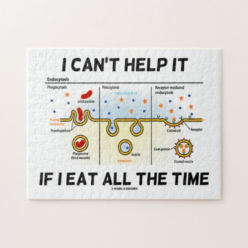 I Cant Help It If I Eat All The Time Endocytosis Jigsaw Puzzle