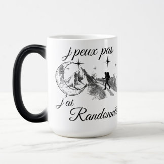 I can't, I have a hike – Hiker landscape Color Morph Mug