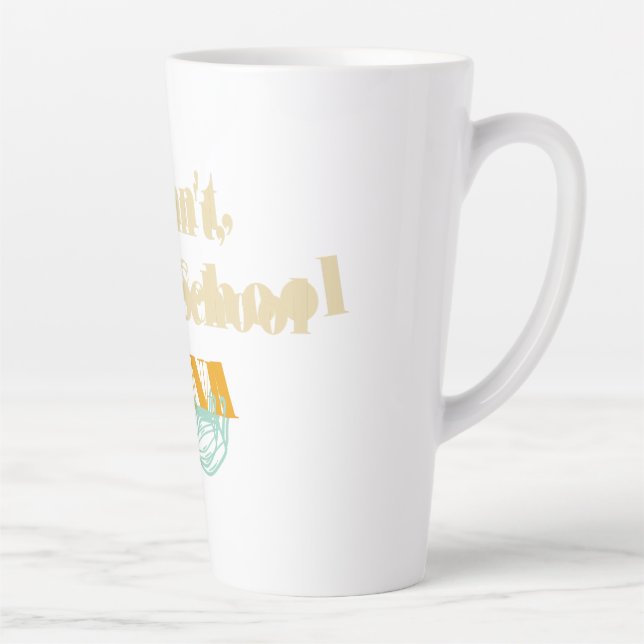 I Can't, I'm In Crna School Latte Mug (Right)