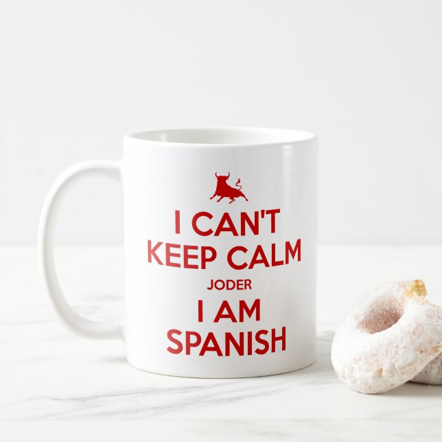 I Can't Keep Calm Coffee Mug (With Donut)