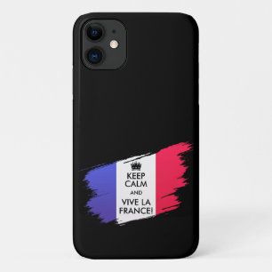 I Can't Keep Calm! I Support France black iPhone 11 Case
