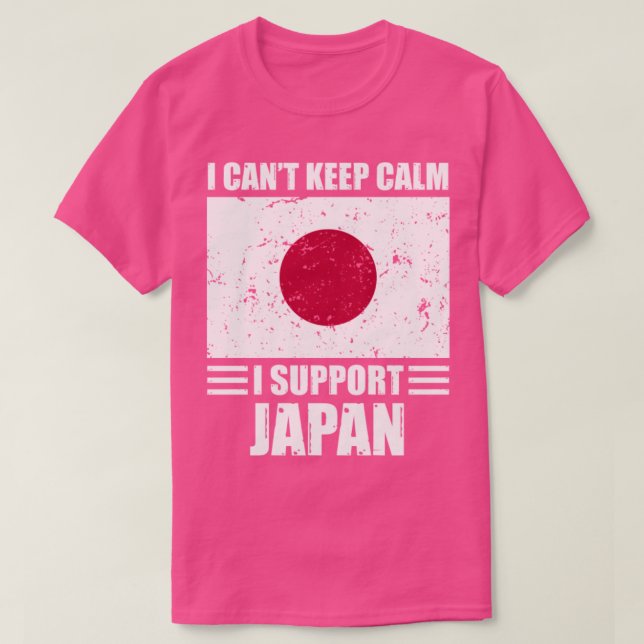 I cant keep calm I support japan Football World Cu T-Shirt (Design Front)