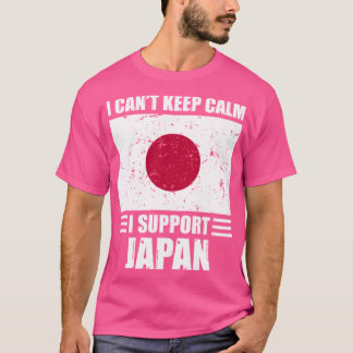 I cant keep calm I support japan Football World Cu T-Shirt