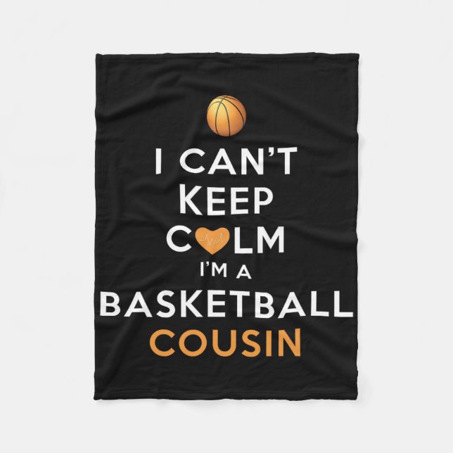 I Can't Keep Calm I'm A Sketll Cousin  Fleece Blanket (Front)