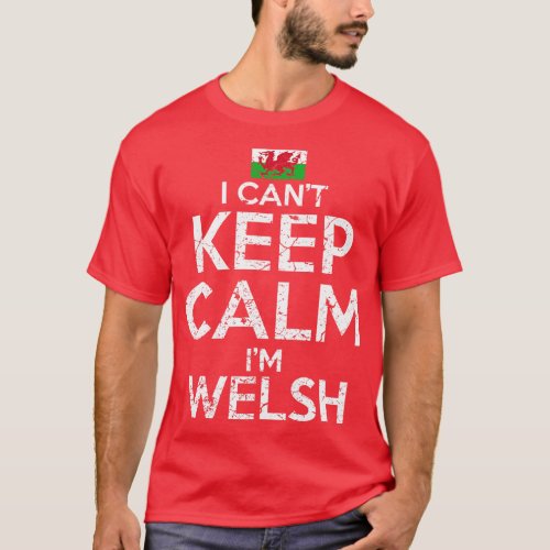 I Cant Keep Calm Im Welsh T_Shirt