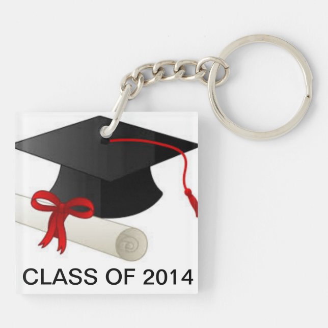 I Can't Keep Calm, My Daughter Just Graduated! Keychain (Back)