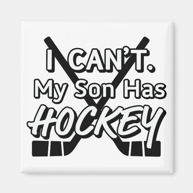 I can't. My son has Hockey Magnet (Front)