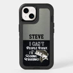 I Can&#39;t People I&#39;m Going Fishing Bass Name OtterBox iPhone 14 Case