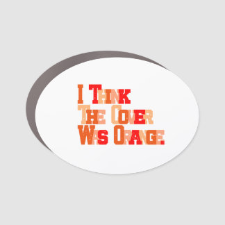 I Can't Remember the Title, But... Car Magnet