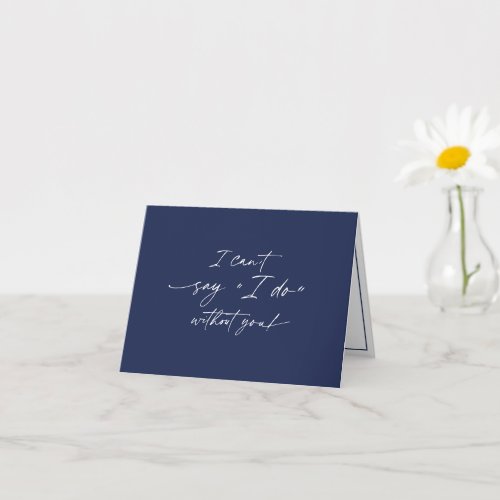 I cant say I do without you Bridesmaid proposal  Card