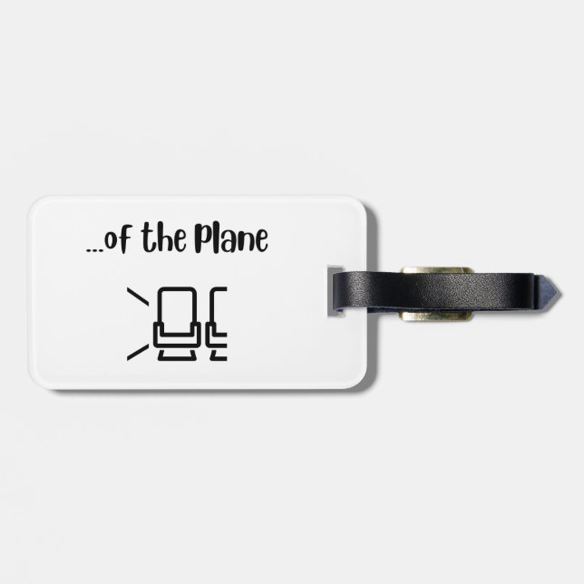 "I Can't Wait" Acrylic Luggage Tag (Back Horizontal)