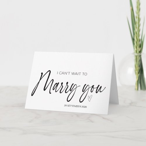 I Cant Wait to Marry You Wedding Bride to Groom C Card