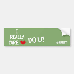 I Care Bumper Sticker