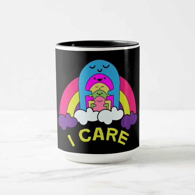 I Care | Cute Hugs | Caring | Sweet Mug (Center)