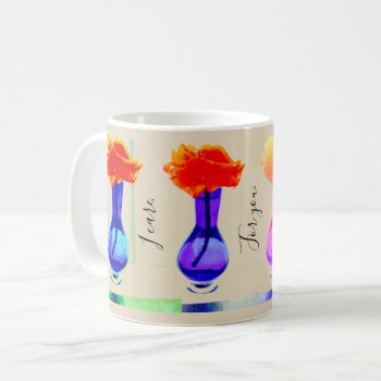 I Care For You Love's Apricot Rose Coffee Mug by Bell_Studio at Zazzle