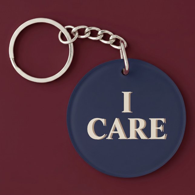 I CARE KEYCHAIN (Creator Uploaded)