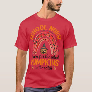I Care The Cutest Pumpkins School Nurse Halloween T-Shirt