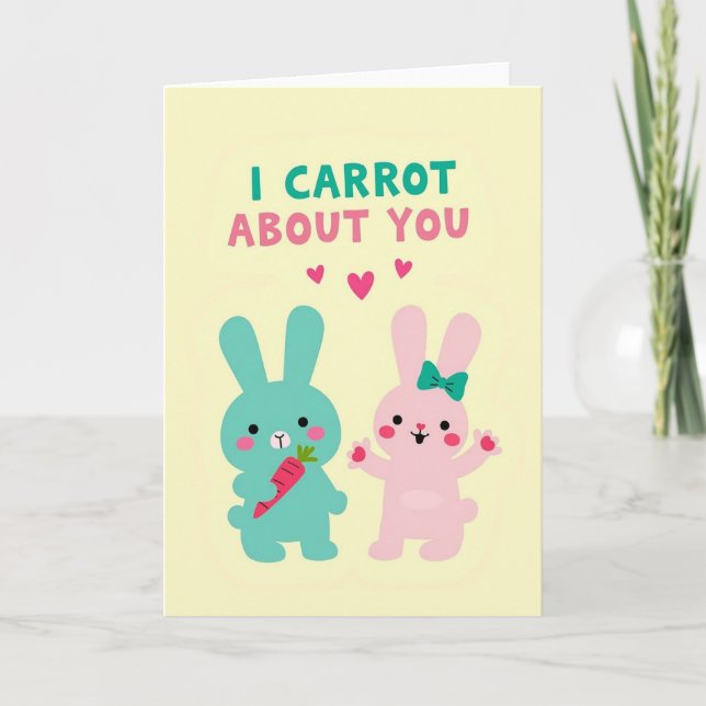 I Carrot About You Partner Card (Front)