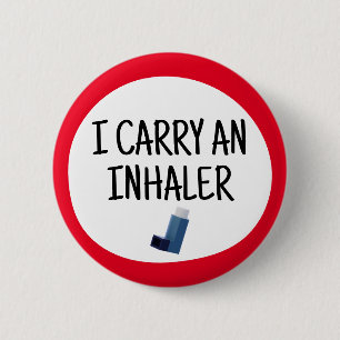I carry an inhaler button
