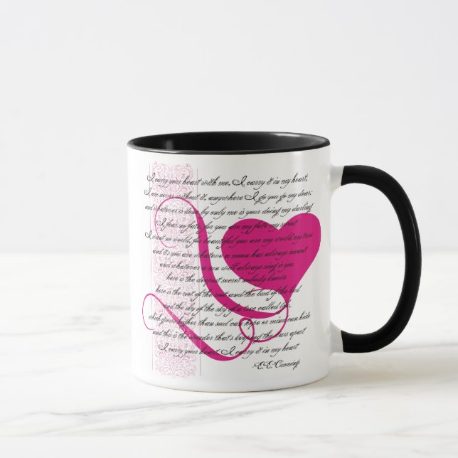 I carry your heart  coffee mug (Right)