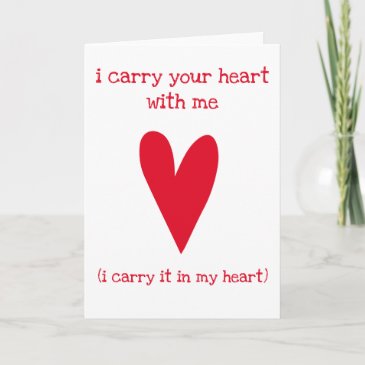 I carry your heart | Poem by E.E. Cummings