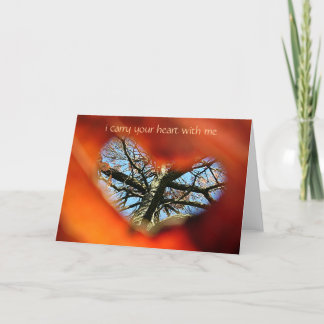 i carry your heart with me card
