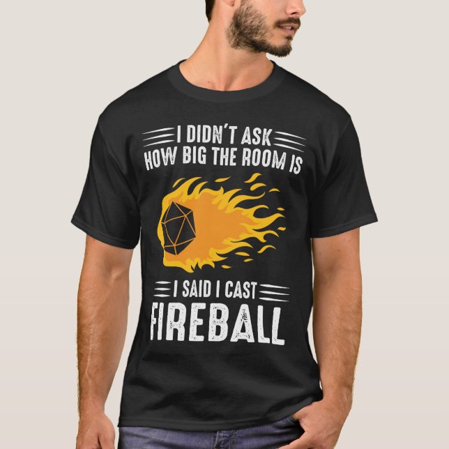 I Cast Fireball T-shirt (Front)