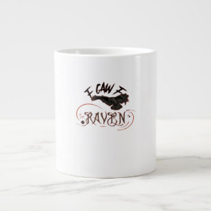 I Caw The Raven Gothic Art Horror Classic Retro Giant Coffee Mug