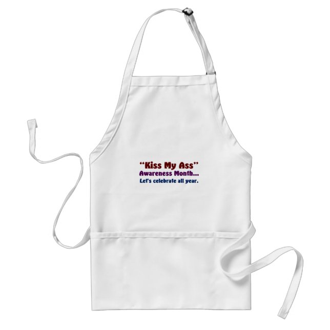 I celebrate all awareness months (2) adult apron (Front)