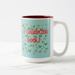I Celebrate Both Christmas and Hanukkah Two-Tone Coffee Mug<br><div class="desc">I celebrate both! Menoras and Christmas wreaths are scattered around on this design that celebrates both Christmas and Hanukkah. Great for mixed religion families that celebrate the Festival of LIghts as well as the birth of Christ. Design is available on apparel for adults and children, as well as on bags,...</div>