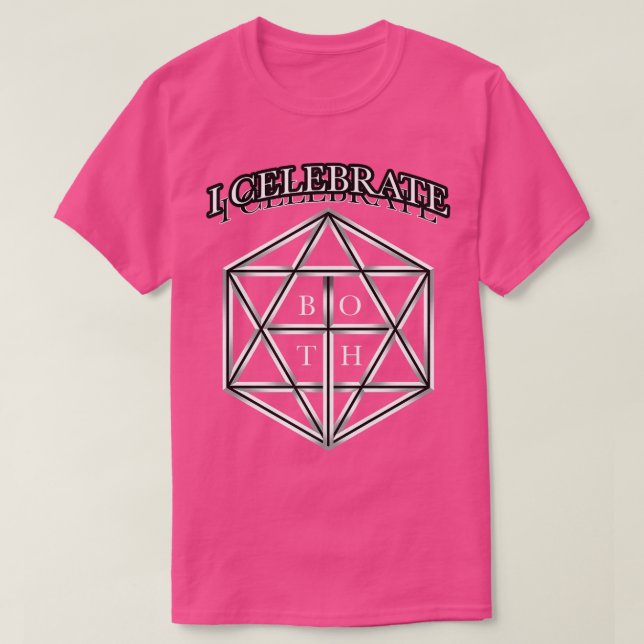 I Celebrate Both Hanukkah Jewish Ugly Christmas Sw T-Shirt (Design Front)