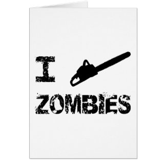 I Chainsaw Zombies Cards