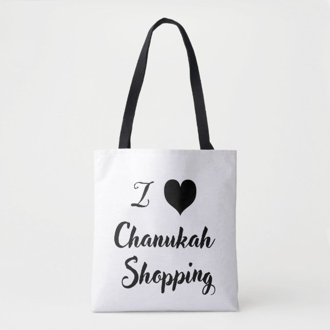 I 🖤 Chanukah. Shopping Tote Bag (Front)